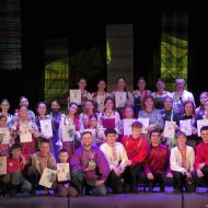 Наша молодежь на конкурсе частушек